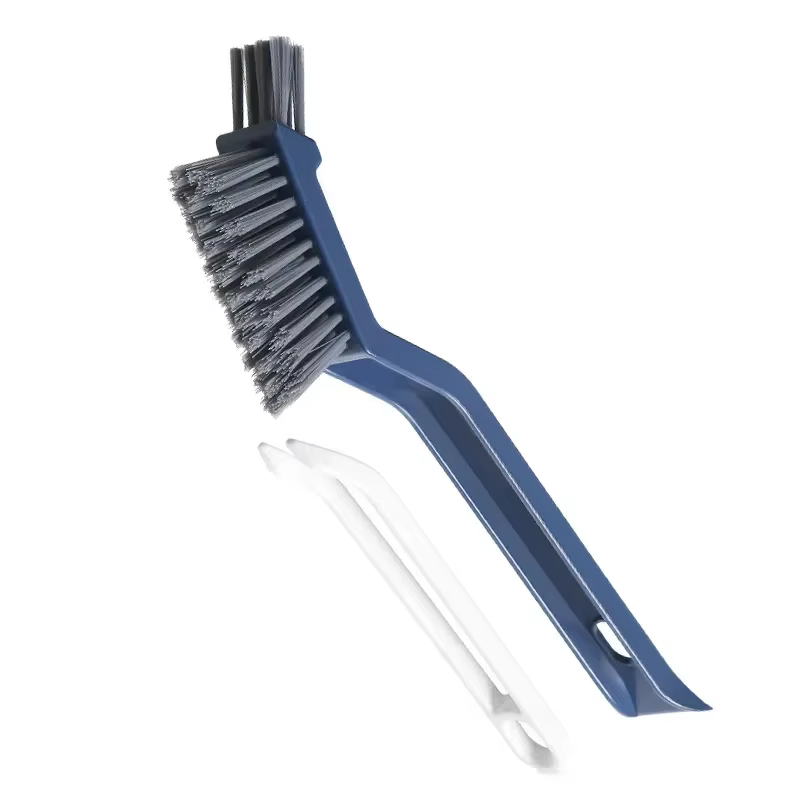 Brosse de nettoyage efficace pour coins et espaces – Brosse de nettoyage polyvalente 2 en 1 pour carrelage de salle de bain et de sol