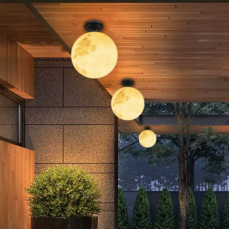 Lune extérieure Villa pavillon cour étanche balcon couloir couloir terrasse lune plafonnier