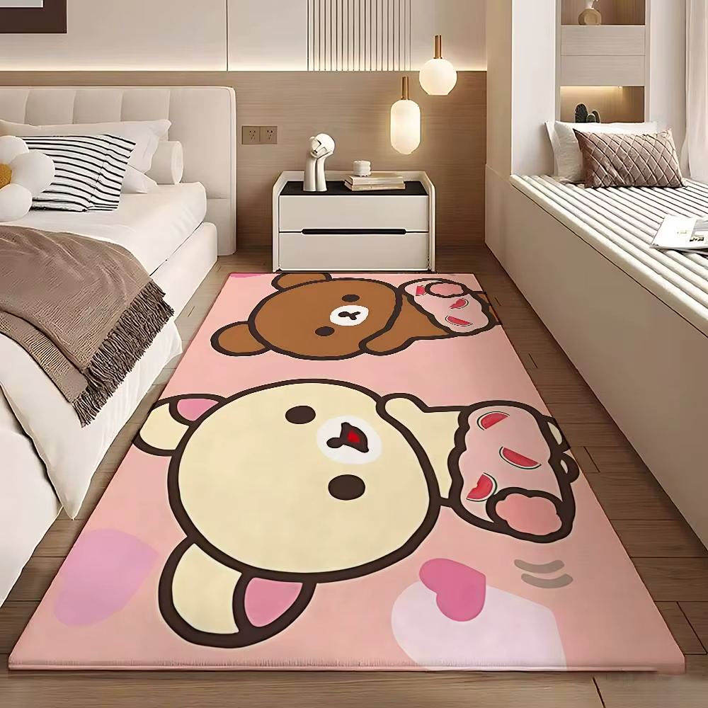 Dessin animé h-rilakkumas Kawaii tapis de sol salle de bain