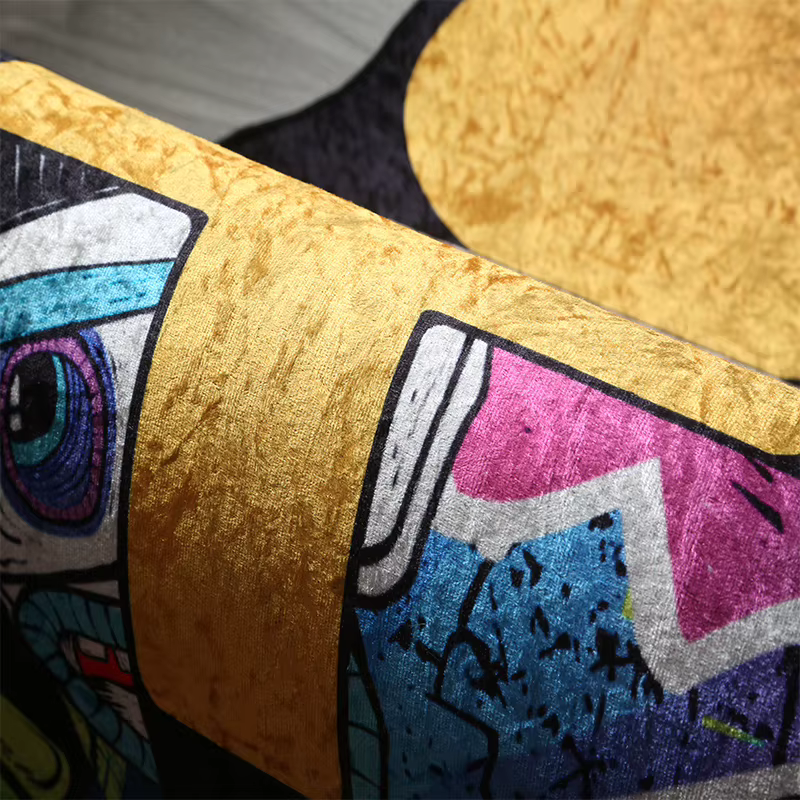 Tapis oursbricks de dessin animé irrégulier