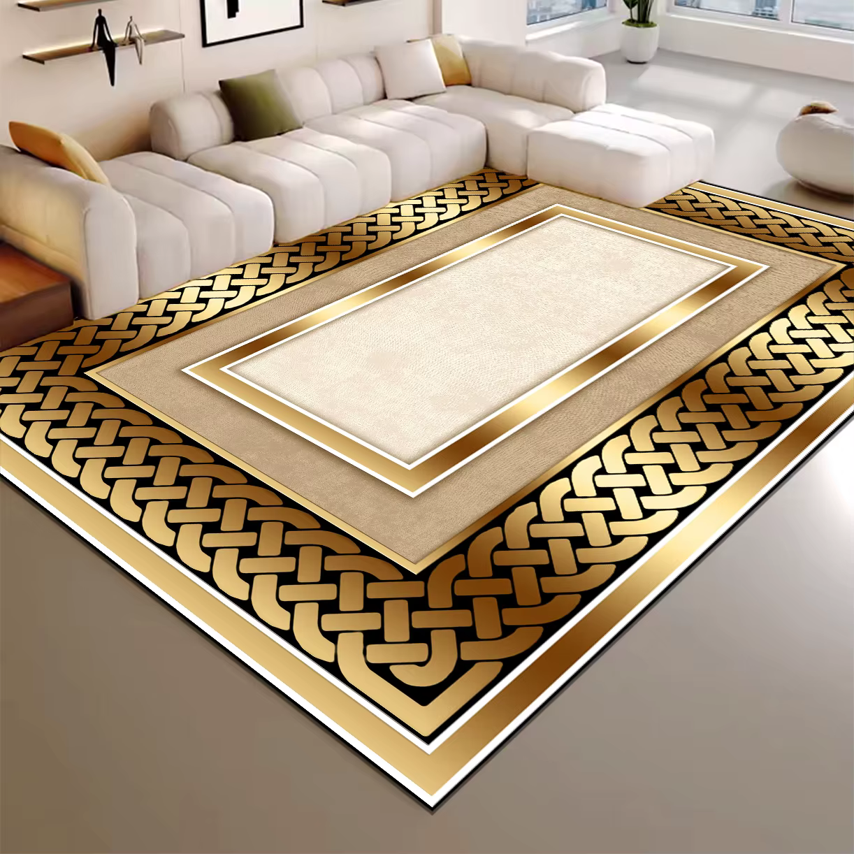 Tapis de salon de luxe haut de gamme