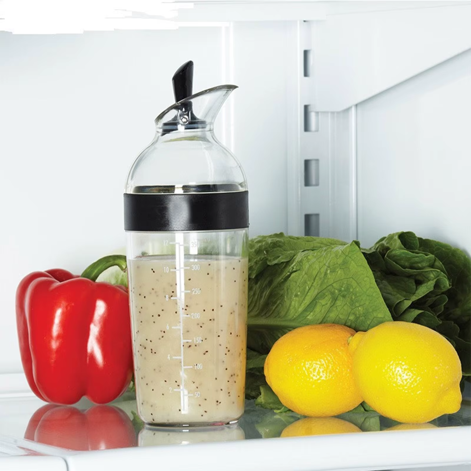 Conteneur de spanshaker à salade, bouteille d'émulsifiant, facile à verser avec mesure, centre commercial aissces