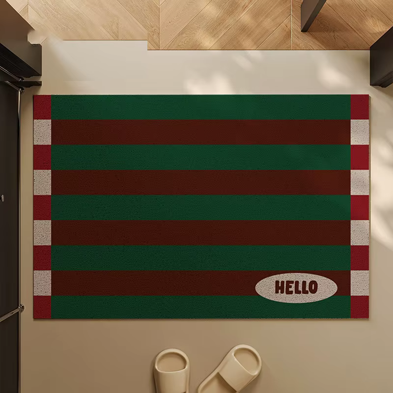 Tapis d'entrée de style américain en soie