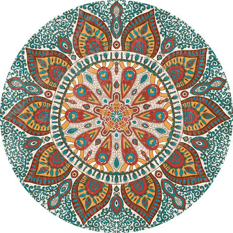 Tapis circulaire de Style ethnique