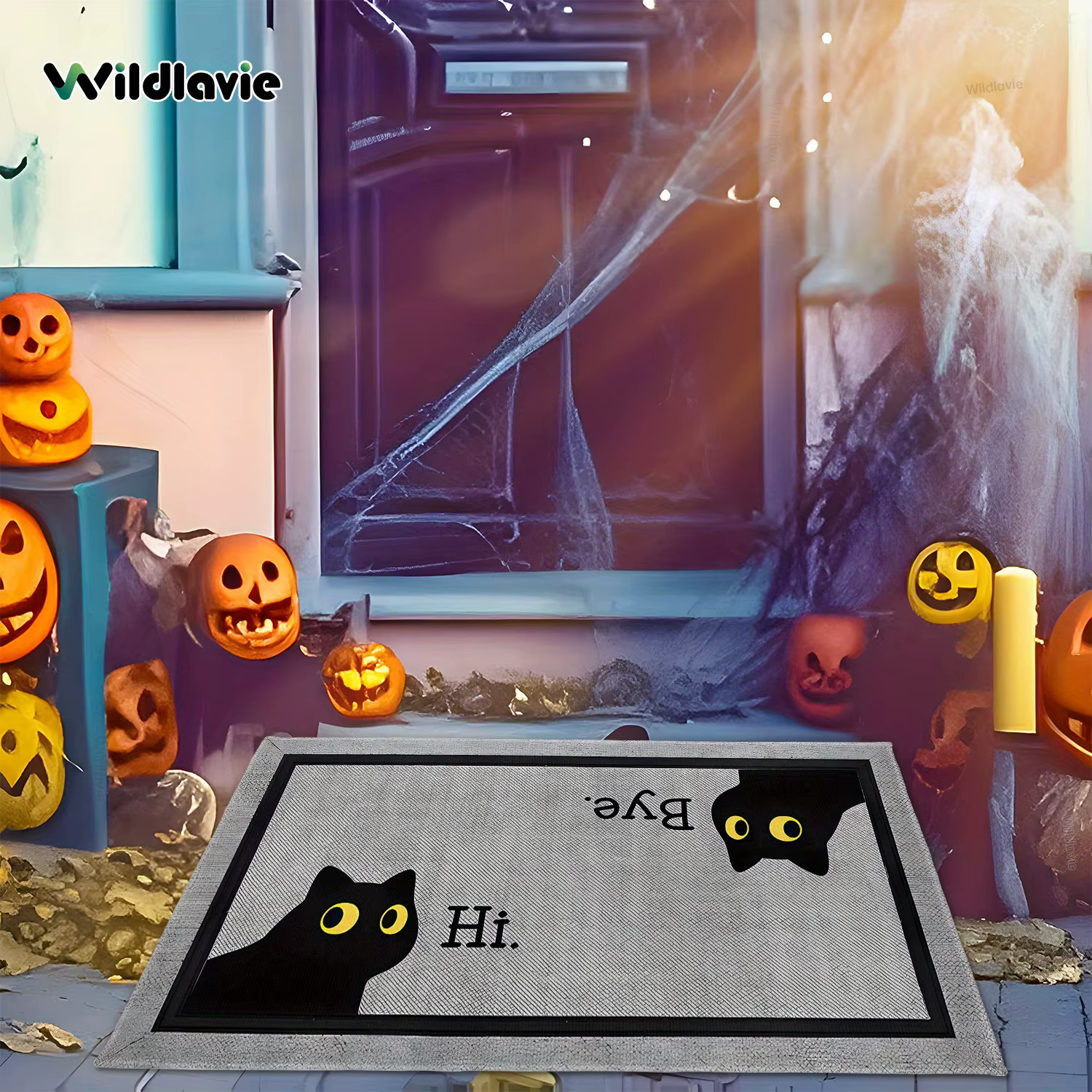 VIKAMA tapis de bienvenue gris