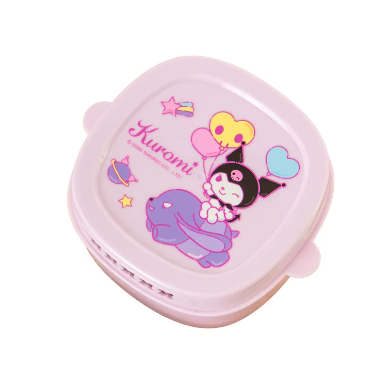 Contenants de rangement alimentaire de cuisine Hello Kitty Kuromi, égouttoirs à fruits, contenants de rangement pour réfrigérateur avec couvercles