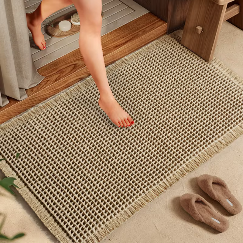 Tapis de bain gaufré antidérapant