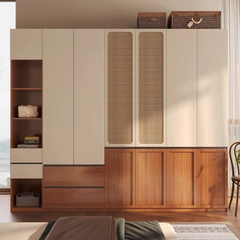 Tiroir de rangement pour vêtements, armoire en bois massif blanc, organisateur de garde-robe de Chambre à coucher, grand Rangement robuste, meubles de Salon