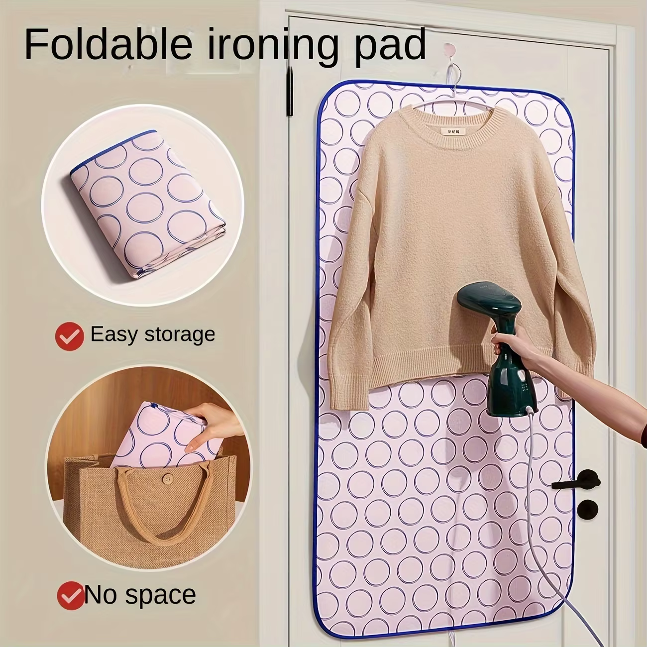 Tapis de repassage pliable résistant aux hautes températures – Imperméable