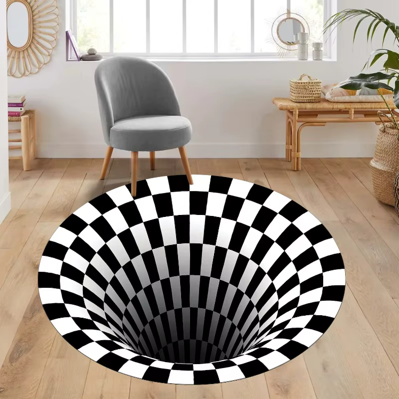 Tapis Vortex 3D, Illusion d'optique